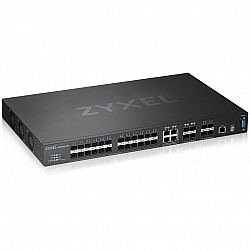 ZyXEL XGS4600-32F - Switch - L3 - managed - 24 x Gigabit SFP + 4 x Kombi-Gigabit-SFP + 4 x 10 Gigabit SFP+