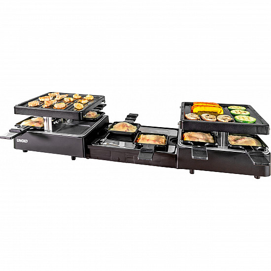 Raclette Extandable schwarz, 1.300 Watt