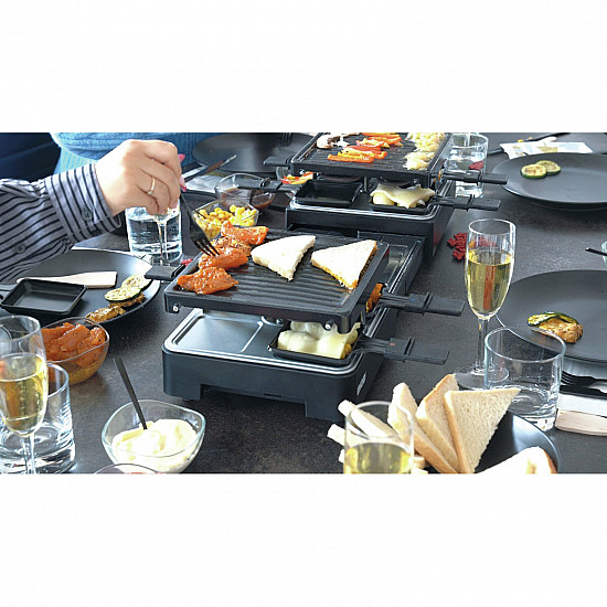 Raclette Extandable schwarz, 1.300 Watt