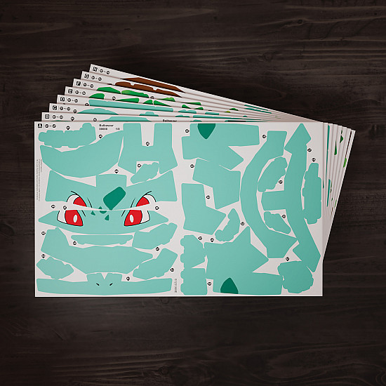 4D Build - Pokémon Bisasam, Modellbau