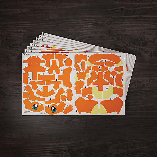 4D Build - Pokémon Glumanda, Modellbau