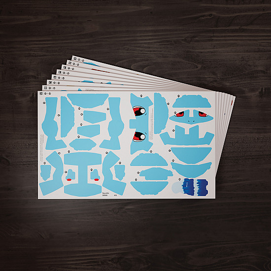 4D Build - Pokémon Schiggy, Modellbau