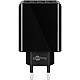 4-fach USB-Ladegerät (30W) schwarz schwarz