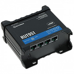 Teltonika · Router· RUT951 PoE+· LTE Modem Router/WLAN· PoE+ with PSU - Router - WLAN