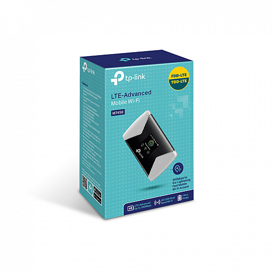 4G LTE Advanced Mobile Wi-Fi M7450 802.11ac 867 Mbit/s Mesh Support No MU-MiMO No 4G Antenna type 1xInternal 1 x microUSB
