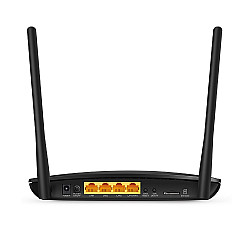 4G LTE Router TL-MR6400 802.11n 300 Mbit/s 10/100 Mbit/s Ethernet LAN (RJ-45) ports 3 Mesh Support No MU-MiMO No 4G Antenna type 2xExternal No USB