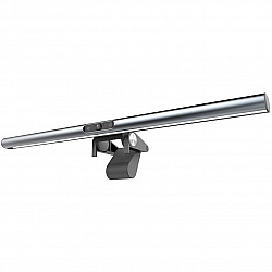 4smarts 2in1 LightBar Pro Monitorlampe mit FullHD Webcam, silber