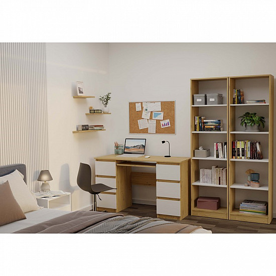 50 CM BOOKCASE ARTISAN/WHITE