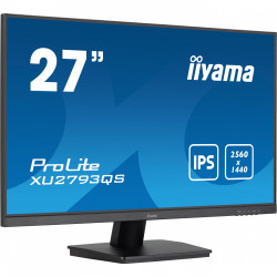 54.6cm/21.5 (2560x1440) Iiyama ProLite XU2793QS-B6 16:9 FHD IPS 1ms 100Hz HDMI DP Speaker Black