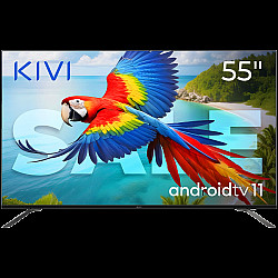 55, UHD, Android TV 11, Black, 60 Hz, AV1, Sound 2x12W, 82 kWh/1000h, Energy G, WiFi5G, BT5.1, 3xHDMI, 2xUSB, 24 months