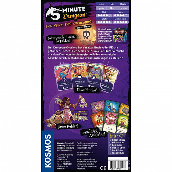 5-Minute Dungeon - Erweiterung, Kartenspiel