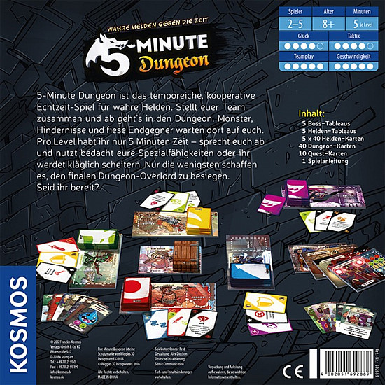 5-Minute Dungeon, Kartenspiel