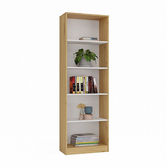 60 CM BOOKCASE ARTISAN/WHITE