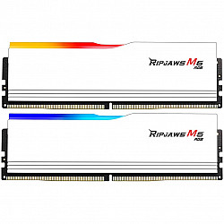 64 GB G.Skill DIMM DDR5-6000 (2x 32 GB) Dual-Kit (wei. F5-6000J3238G32GX2-RM5RW. Ripjaws M5 RGB. INTEL XMP)