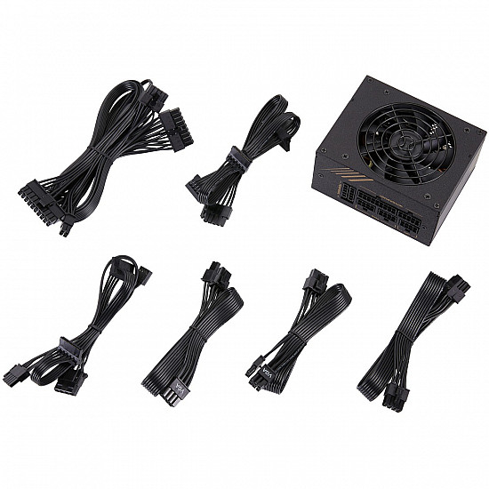 DAGGER PRO 650W, PC-Netzteil 2x PCIe, Kabelmanagement, 650 Watt