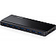 7-Port-USB-3.0-Hub mit 2 Ladeports (UH720), USB-Hub schwarz, inkl. Netzadapter