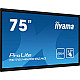 189,3cm/75 (3840x2160) iiyama ProLite TE7514MIS-B2AG 16:9 4K UHD VA Touch 8ms 60Hz 24/7 4xHDMI DP USB-C LAN WIFI Speaker Black