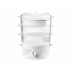 Adler AD 633 steam cooker 3 basket(s) White Freestanding 800 W
