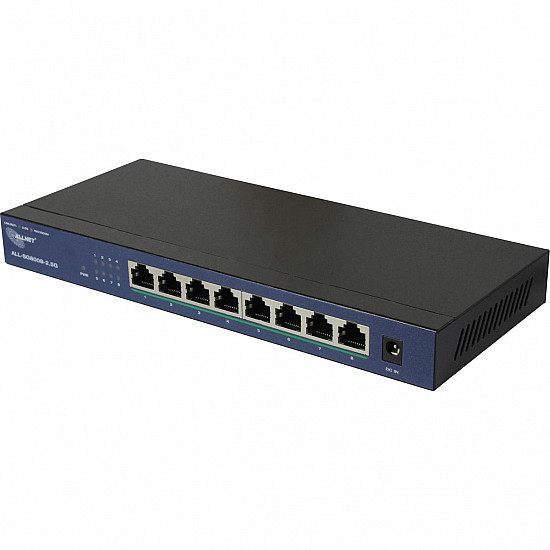 Switch unmanaged Layer2 8 Port 8x 2.5GbE Fanless ALL-SG8008-2 - Switch - 1 Gbps