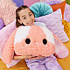 Mascot Fluffie Stuffiez Pillow Fight, Bunny
