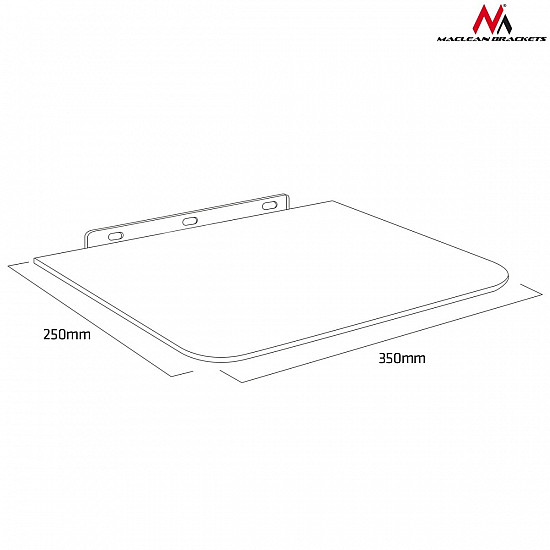 A single DVD shelf under the MC-738 up to 10kg