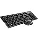 A4Tech 7100N desktop keyboard Mouse included RF Wireless QWERTY English Black