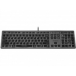 A4Tech FSTYLER FX60H (White Backlit) keyboard USB QWERTY Black, Grey