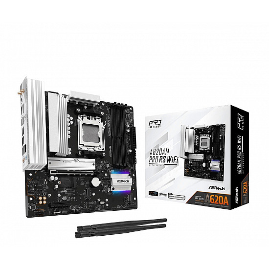 A620AM PRO RS WIFI AM5 4DDR5 HDMI/DP M.2 mATX motherboard