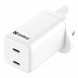 AC Charger Dual USB-C PD65W UK