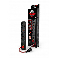 Acar F5 Power strip 16A (1,5m; black)