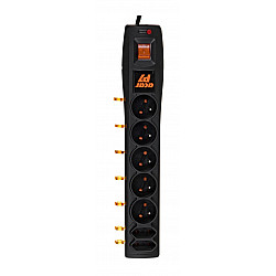 ACAR P7 power extension 1.5 m 7 AC outlet(s) Indoor Black