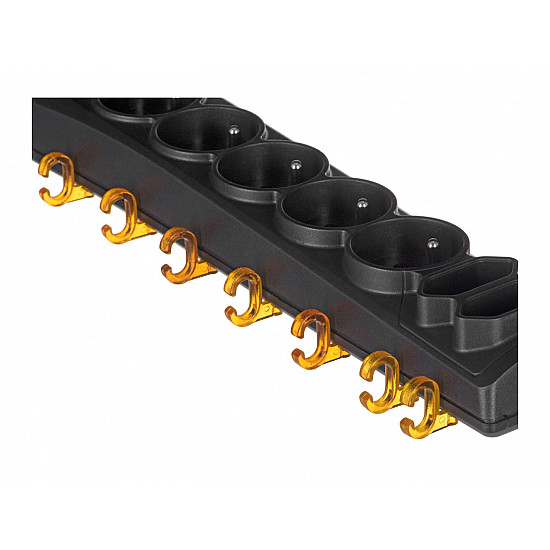 ACAR P7 power extension 1.5 m 7 AC outlet(s) Indoor Black