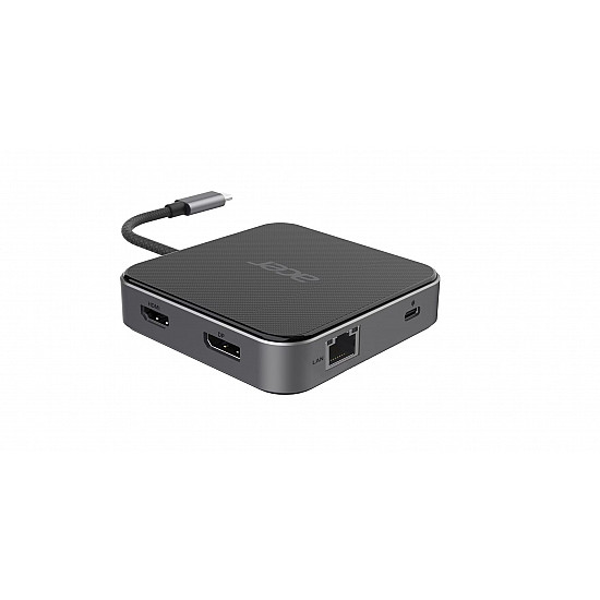 Acer 7-in-1 USB Type-C Dock Ethernet LAN (RJ-45) ports 1 DisplayPorts quantity 1 HDMI ports quantity 1