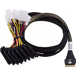 Adaptec Kabel 1x SFF8654 x8 -> SFF8639 8xU.3 intern 0.8m SlimSAS - 8SFF-8639 x1 U.3 tri-mode SAS/SATA/NVMe