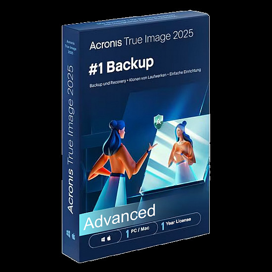 Acronis True Image | Advanced Subscription + 50GB Acronis Cloud Storage | 1 PC/MAC  | 5 Years