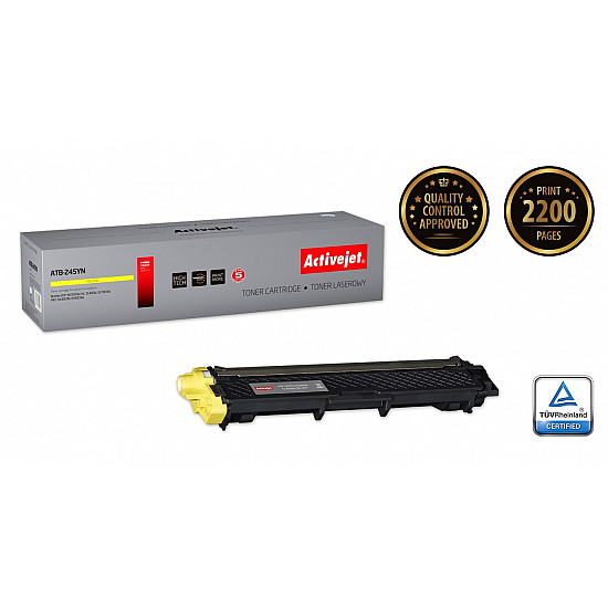 Activejet ATB-245YN Toner (replacement for Brother TN-245Y; Supreme; 2200 pages; yellow)