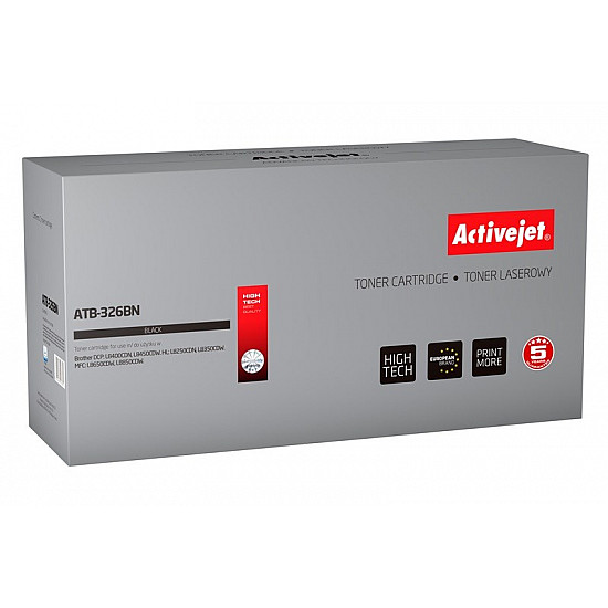 Activejet ATB-326BN Toner (replacement for Brother TN-326BK, TN326BK; Supreme; 4000 pages; black)
