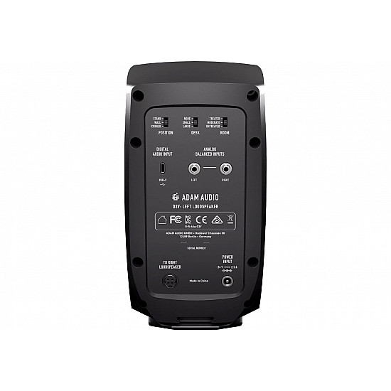 Adam Audio D3V Black - a pair of studio monitors