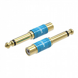 Adapter Audio 6.35mm male to RCA female Vention VDD-C03 blue