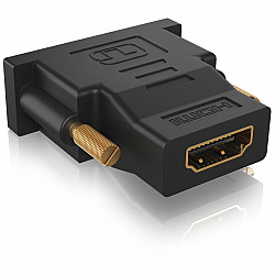 DVI-D (24+1) > HDMI Adapter IB-AC552 schwarz, bidirektionaler Videoadapter