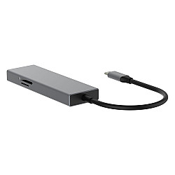 Adapter HUB USB C 7in1 - HDMI, USBx3, PD, SD/TF