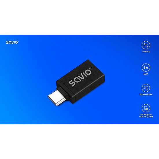 Adapter USB-A 3.1 (F)-USB-C 3.1 (M) AK-80