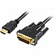 Adapterkabel HDMI > DVI-D schwarz, 3 Meter, Dual Link, 24+1