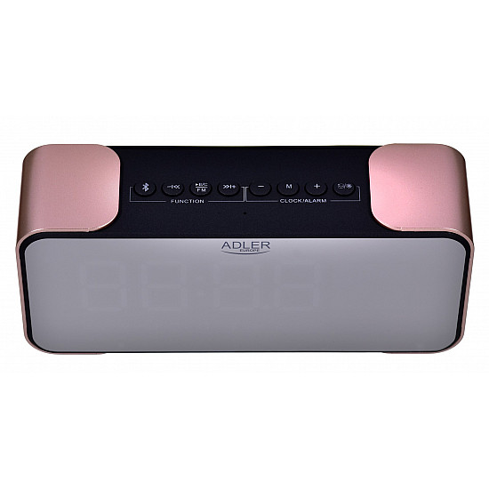 Adler Wireless alarm clock with radio AD 1190 Alarm function AUX in Copper/Black