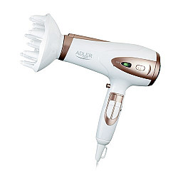 Adler Hair Dryer AD 2248 2400 W Number of temperature settings 3 Ionic function Diffuser nozzle White