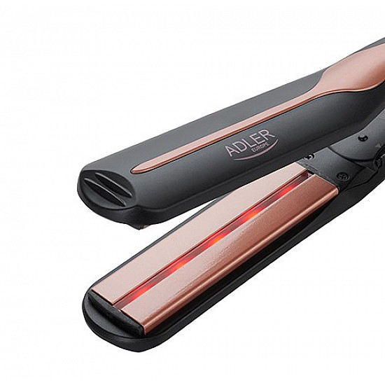 Adler Infrared Hair Straightener AD 2318 Warranty 24 month(s) Ceramic heating system Temperature (min) 150 °C Temperature (max) 230 °C 35 W Black