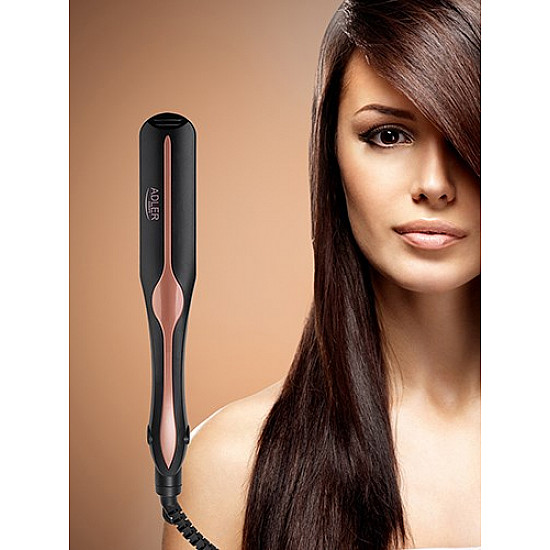 Adler Infrared Hair Straightener AD 2318 Warranty 24 month(s) Ceramic heating system Temperature (min) 150 °C Temperature (max) 230 °C 35 W Black