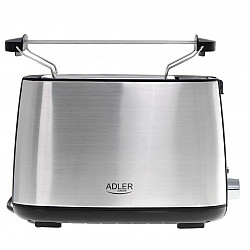 Adler Toaster AD 3214 Power 750 W Number of slots 2 Housing material Stainless steel Silver