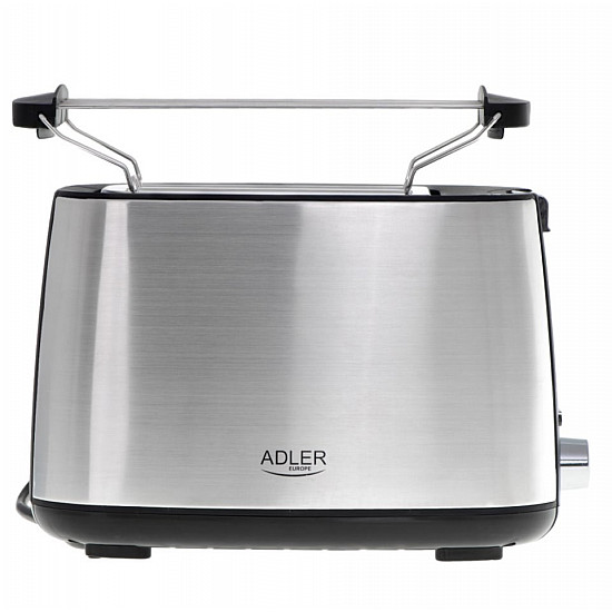 Adler Toaster AD 3214 Power 750 W Number of slots 2 Housing material Stainless steel Silver