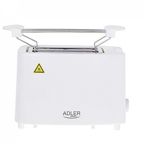 Adler Toaster AD 3223 Power 750 W Number of slots 2 Housing material Plastic White
